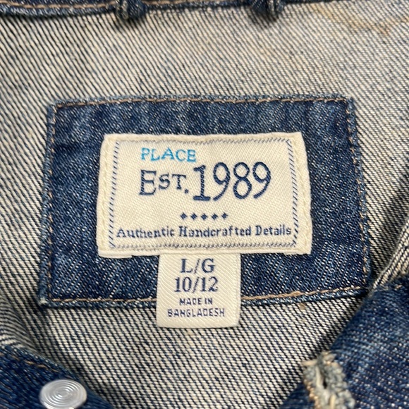 Childrens Place Distressed Jean Jacket - Picture 3 of 4